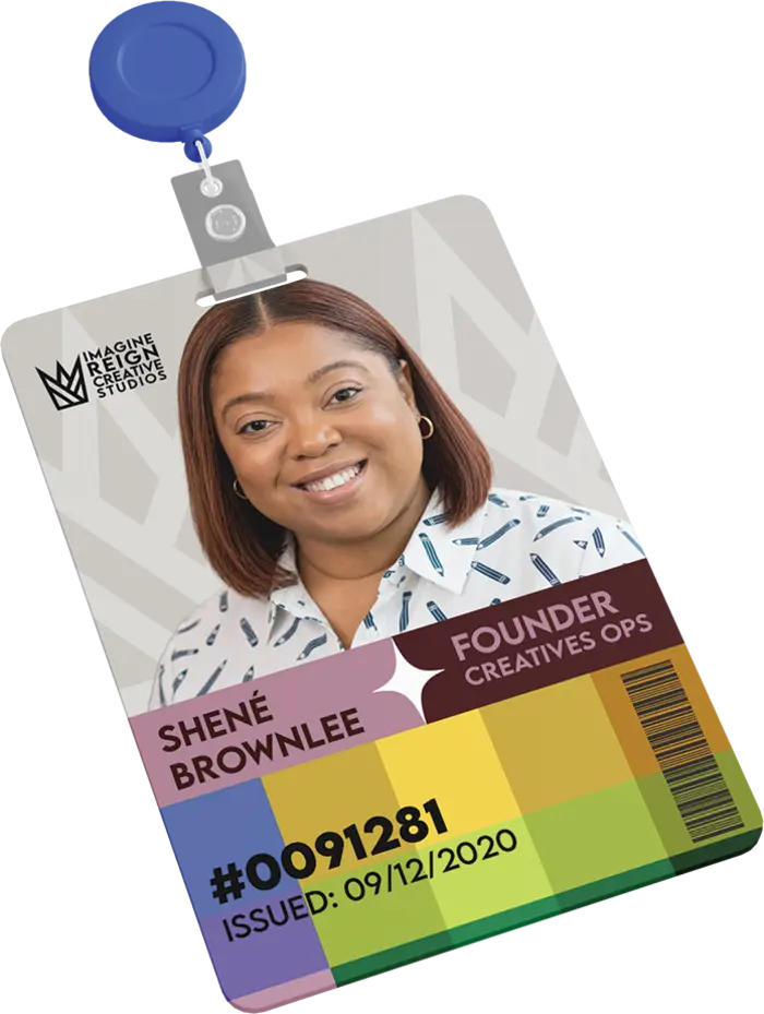 Shené Brownlee agent ID badge